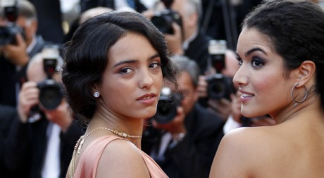 Hafsia Herzi et Sabrina Ouazani lors de la présentation du film à Cannes.AFP/FRANCOIS GUILLOT 