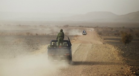 Patrouille à la frontière mauritano-malienne, mai 2012. © REUTERS/Joe Penney