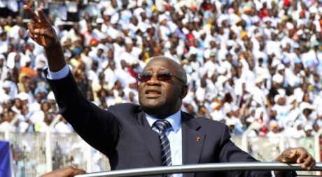 Laurent Gbagbo lors de sa campagne électorale en octobre 5010. Reuters/Luc Gnago