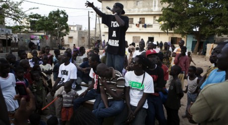 Concert du collectif Y'en a marre, à Dakar, le 18 juin 2011. REUTERS/Finbarr O'Reilly