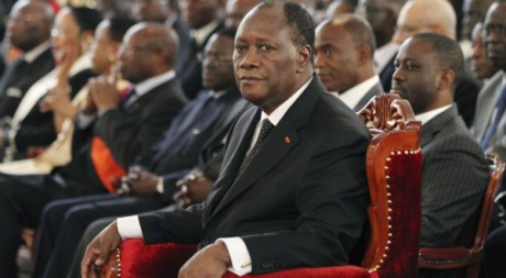 Le président Alassane Ouattara à Abidjan, le 10 mai 2011. REUTERS/Luc Gnago