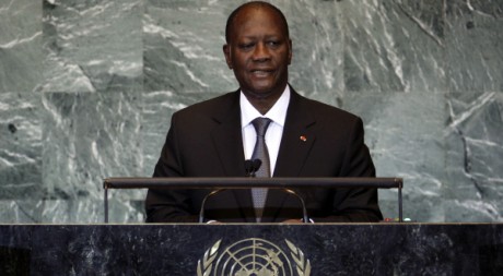 Le président Alassane Ouattara à New York, 22 septembre 2011. REUTERS/Shannon Stapleton