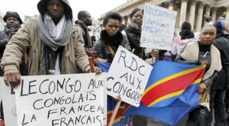 Manifestation de Congolais à Paris le 3 décembre 2011. AFP/FRANCOIS GUILLOT