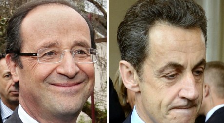 François Hollande et Nicolas Sarkozy © 	 REUTERS/Jacky Naegelen
