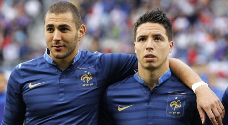 Karim Benzema et Samir Nasri évoluent en «bleu», mais sont tous deux originaires d'Algérie, REUTERS/Charles Platiau