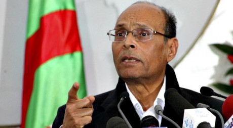 Moncef Marzouki à Alger, le 12 février 2012. REUTERS