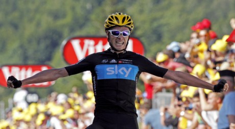 Christopher Froome vainqueur de la 7e étape du Tour de France, 7 juillet 2012. REUTERS/Stephane Mahe