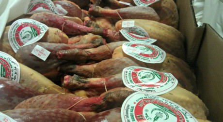 Etal de viande halal à Rungis © Anaïs Toro-Engel