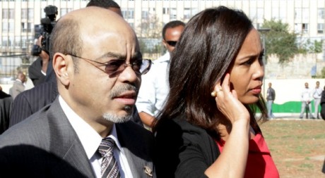 Le Premier ministre Zenawi et sa femme lors du sommet de l'Union africaine en janvier 2012 - Noor Khamis / Reuters