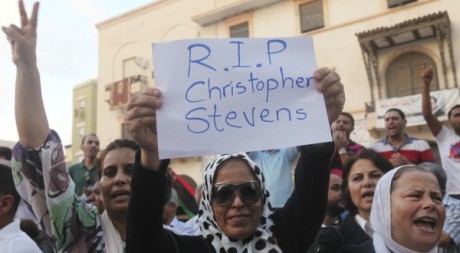 Manifestation contre à l'attentat de Benghazi du 12 septembre 2012. REUTERS/Esam Al-Fetori