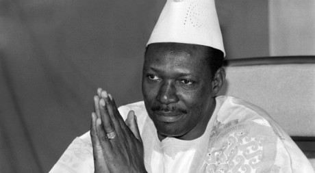  l'ex-président malien (1968-1991) à Bamako, en 1985. © FRANCOIS ROJON / AFP