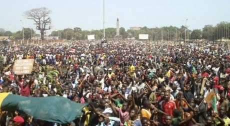 La grande manifestation de l'opposition qui a réuni des milliers de Guinée. Le 18 février 2013. Reuters/Saliou Samb