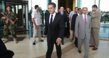 Nicolas Sarkozy, à Tripoli, septembre 2011 / Reuters