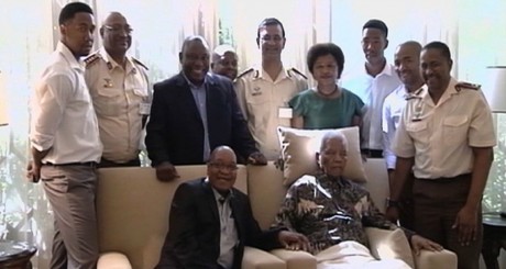 Capture d'écran vidéo images de Mandela AFP/SABC