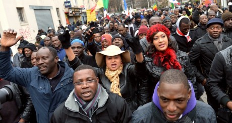 Une manifestation de la diaspora malienne, Montreuil, janvier 2013 / AFP
