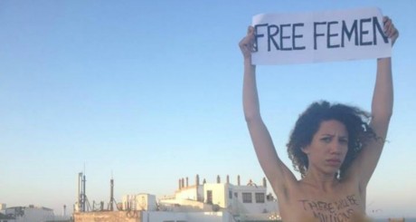 Femen Maroc. Capture écran page Facebook Femen France.