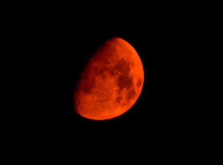 Vue de lune rouge en Californie aux États-Unis, REUTERS / Gene Blevins