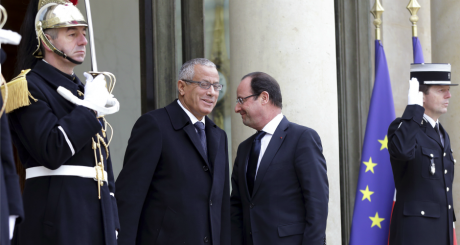François Hollande et le Premier ministre libyen, Ali Zeidan, en février 2013 / REUTERS