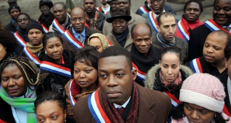 Manifestation pour plus de diversité dans les listes aux municipales, 2008 / AFP