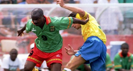 Roger Milla, lors de la Coupe du monde 1994, aux Etats-Unis / REUTERS