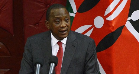 Uhuru Kenyatta, le président du Kenya, Nairobi, 6 octobre 2014 / AFP