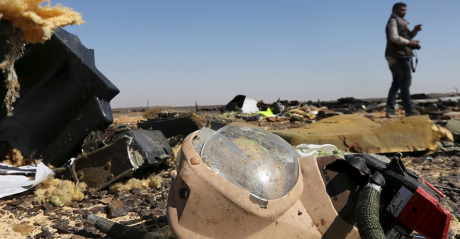 Les débris du crash de l'appareil de Metrojet. REUTERS/Mohamed Abd El Ghany.