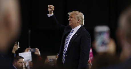 Donald Trump en meeting à Cleveland le 22 octobre 2016. Jay LaPrete / AFP