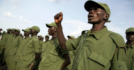 Des membres de l'Armée de libération du Soudan du Sud. 28 mars 2016. Juba. Albert Gonzalez Farran / AFP 