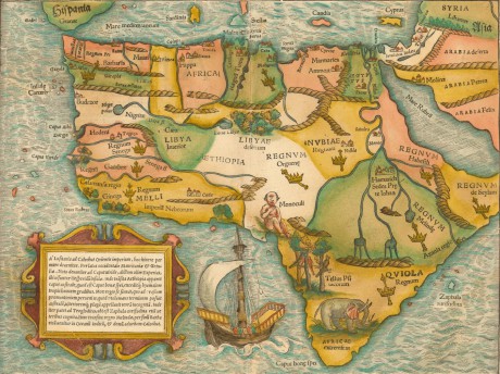 Les cartes anciennes du continent africain présentent des tracés parfois étonnants. 